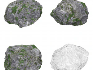 地面岩石系列 3D 模型