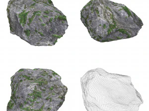 地面岩石系列 3D 模型