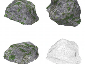 地面岩石系列 3D 模型