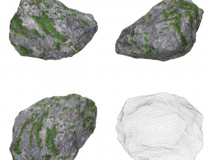 地面岩石系列 3D 模型
