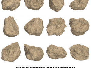 Sand Stone Collection 3D Model