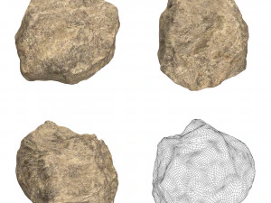 Collezione di pietre sabbiose Modello 3D