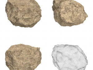 Collezione di pietre sabbiose Modello 3D