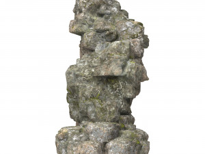 Realistic Mountain Rock Cliff 01 3D Model