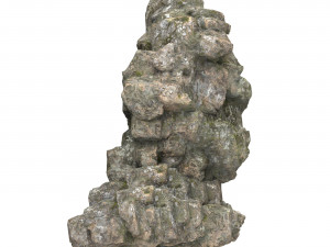 Realistic Mountain Rock Cliff 01 Model 3D