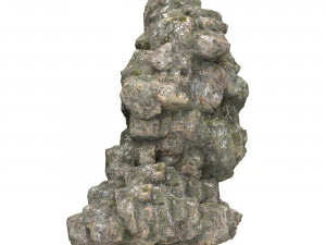Realistic Mountain Rock Cliff 01 3D Model