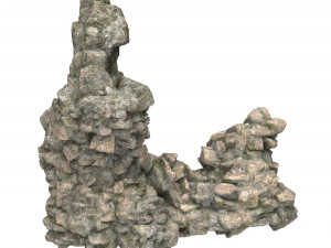 Realistic Mountain Rock Cliff 04 3D Model