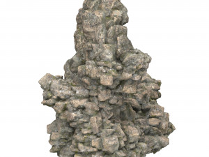 Realistic Mountain Rock Cliff 04 3D Model