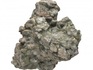 Realistic Mountain Rock Cliff 05 3D Model