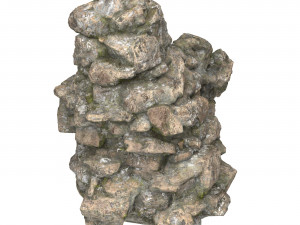 Realistic Mountain Rock Cliff 05 Model 3D