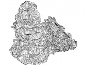 Realistic Mountain Rock Cliff 05 3D Model