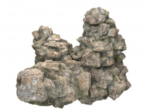 Realistic Mountain Rock Cliff 06 Model 3D