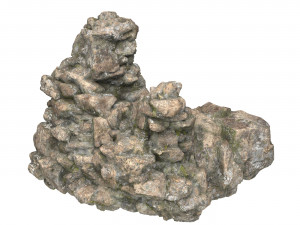 Realistic Mountain Rock Cliff 06 3D Model