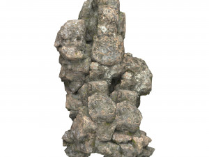 Realistic Mountain Rock Cliff 07 3D-Modell