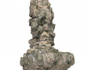 Realistic Mountain Rock Cliff 08 3D Model