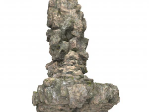 Realistic Mountain Rock Cliff 08 3D Model