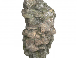 Realistic Mountain Rock Cliff 09 3D Model