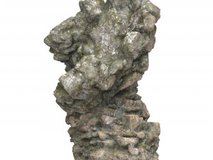Realistic Mountain Rock Cliff 11 3D Model