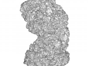 Realistic Mountain Rock Cliff 11 3D Model