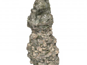 Realistic Mountain Rock Cliff 12 3D Model