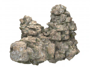 Realistic Mountain Rock Cliff Collection 3D Model