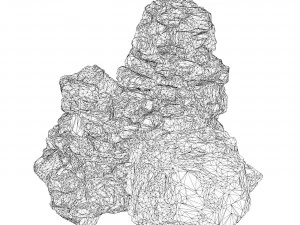 Realistic Mountain Rock Cliff Collection 3D Model