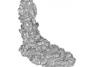 Realistic Mountain Rock Cliff Collection Modello 3D