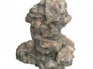 Realistic Mountain Rock Cliff Collection 3D Model