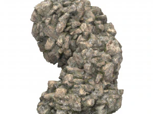 Realistic Mountain Rock Cliff Collection 3D Model