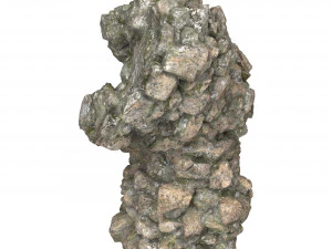 Realistic Mountain Rock Cliff Collection 3D Model