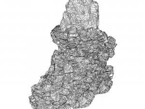Realistic Mountain Rock Cliff Collection 3D Model