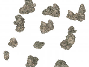 Realistic Mountain Rock Cliff Collection Modello 3D