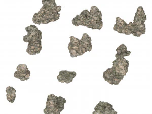 Realistic Mountain Rock Cliff Collection 3D Model