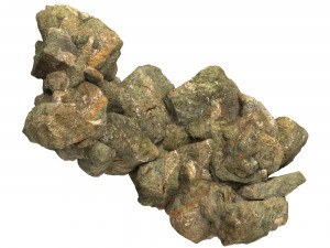Realistic Natural Rock Cliff 01 3D Model