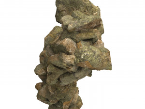Realistic Natural Rock Cliff 01 3D Model