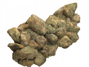 Realistic Natural Rock Cliff 01 3D Model