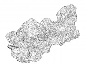 Realistic Natural Rock Cliff 01 3D Model