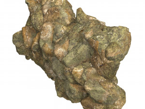 Realistic Natural Rock Cliff 02 3D Model