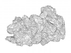 Realistic Natural Rock Cliff 03 3D Model