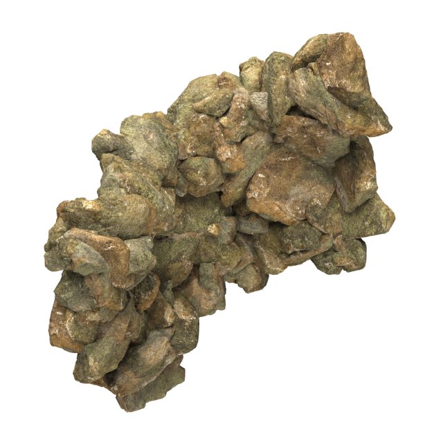 Realistic Natural Rock Cliff 04 3D Modell .c4d .max .obj .3ds .fbx .stl .blend