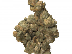 Realistic Natural Rock Cliff 04 3D Modell