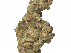 Realistic Natural Rock Cliff 04 3D Modell