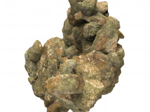 Realistic Natural Rock Cliff 05 3D 모델