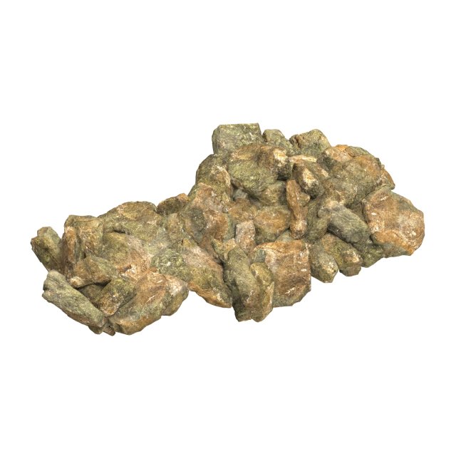 Realistic Natural Rock Cliff 06 3D Model .c4d .max .obj .3ds .fbx .stl .blend 