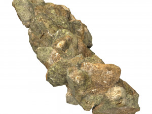 Realistic Natural Rock Cliff 06 3D Model