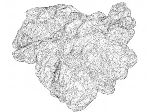 Realistic Natural Rock Cliff 06 3D Model