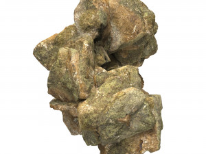 Realistic Natural Rock Cliff 09 3D Model