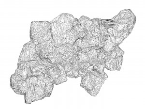 Realistic Natural Rock Cliff 09 3D Model