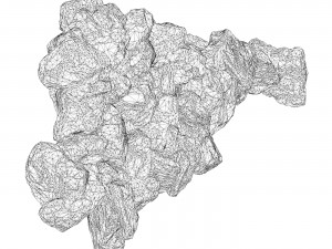 Realistic Natural Rock Cliff 10 3D-Modell