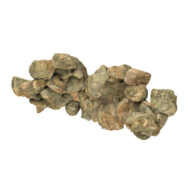Realistic Natural Rock Cliff 11 Modello 3D .c4d .max .obj .3ds .fbx .stl .blend 